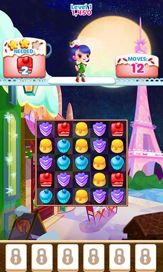 Gameplay of the Cupcake mania: Christmas for Android phone or tablet.