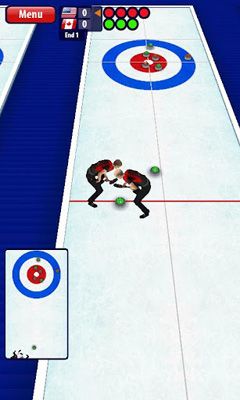 Gameplay of the Curling 3D for Android phone or tablet.