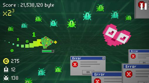 Gameplay of the Cursor: The virus hunter for Android phone or tablet.