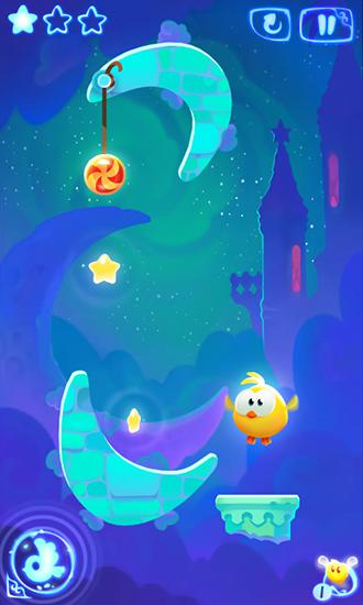 Gameplay of the Cut the rope: Magic for Android phone or tablet.
