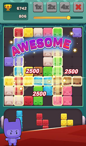 Cute block puzzle buddies - Android game screenshots.