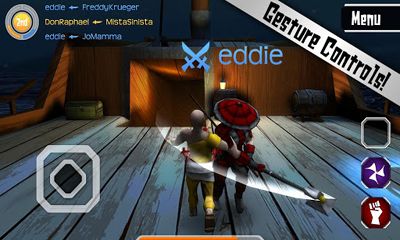 Gameplay of the Cutting Edge Arena for Android phone or tablet.