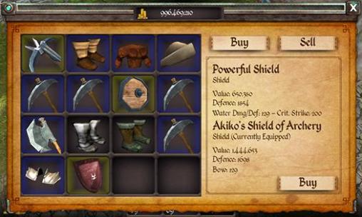 Gameplay of the Daggervale for Android phone or tablet.