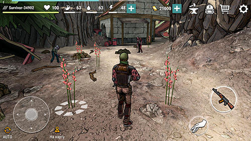 Dark days: Zombie survival - Android game screenshots.