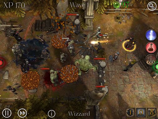 Gameplay of the Dark frontier for Android phone or tablet.