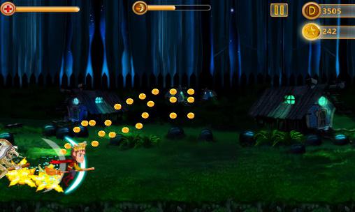 Gameplay of the Dark night avenger: Magic ride for Android phone or tablet.