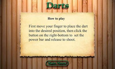 Gameplay of the Darts for Android phone or tablet.