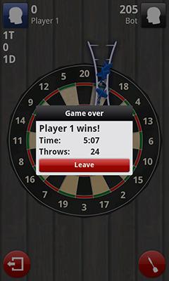 Gameplay of the Darts 3D for Android phone or tablet.
