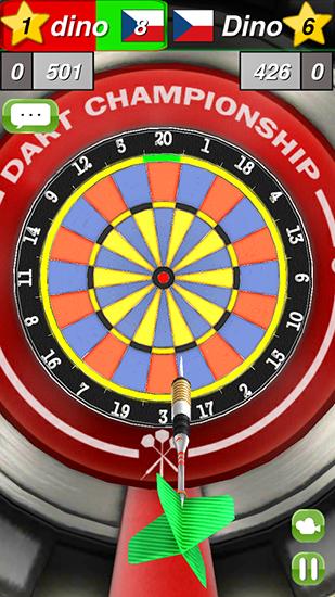 Gameplay of the Darts 3D by Giraffe games limited for Android phone or tablet.
