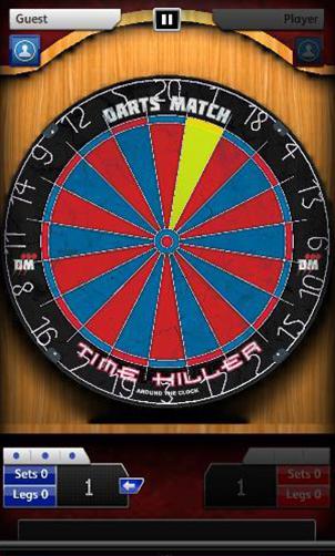 Gameplay of the Darts match for Android phone or tablet.