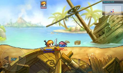 Gameplay of the DDTank for Android phone or tablet.