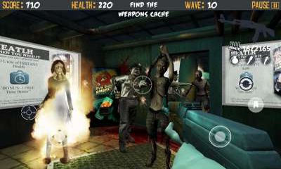 Gameplay of the Dead Corps Zombie Assault for Android phone or tablet.