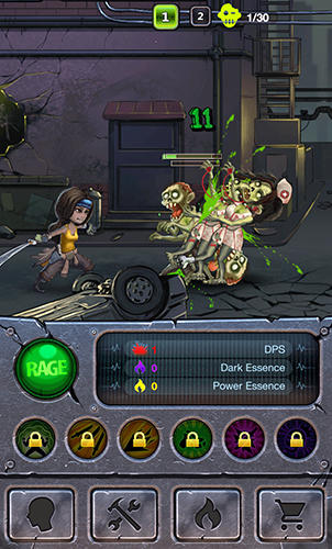 Gameplay of the Dead finger: Zombie fest for Android phone or tablet.