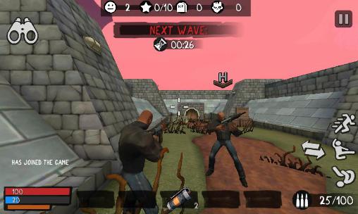 Gameplay of the Dead zone: Co-op shooter for Android phone or tablet.