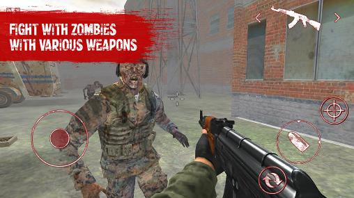Gameplay of the Deadlands road zombie shooter for Android phone or tablet.