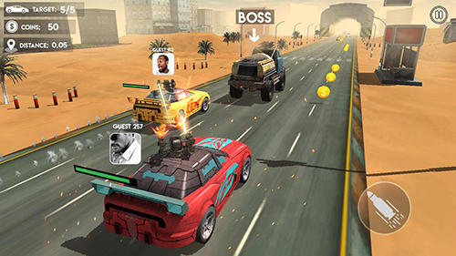 Death race: Road battle - Android game screenshots.