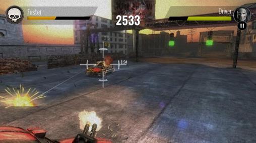 Gameplay of the Death race: The game for Android phone or tablet.