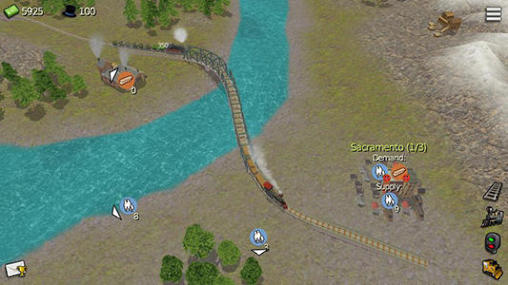 Gameplay of the Deckeleven's railroads for Android phone or tablet.