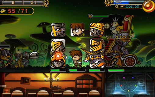 Gameplay of the Defender of Diosa for Android phone or tablet.