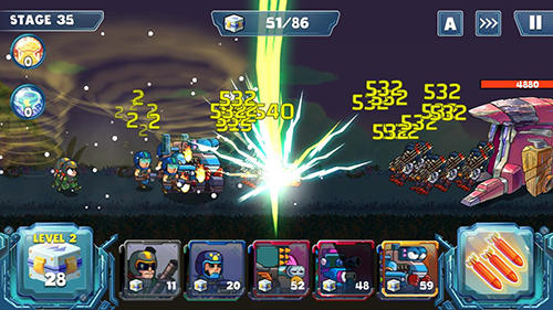Defense war - Android game screenshots.