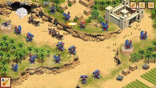 Gameplay of the Defense of Egypt: Cleopatra mission for Android phone or tablet.