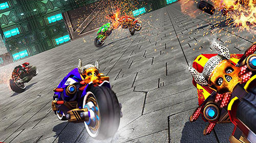 Demolition derby future bike wars - Android game screenshots.