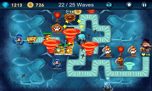 Gameplay of the Demon defence for Android phone or tablet.