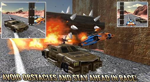 Desert death: Racing fever 3D - Android game screenshots.
