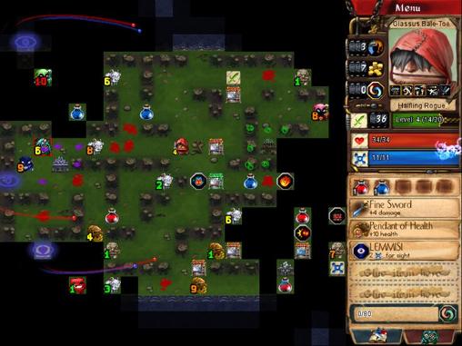 Gameplay of the Desktop dungeons: Enhanced edition for Android phone or tablet.
