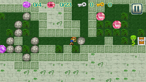 Diamond rush: Temple adventure - Android game screenshots.