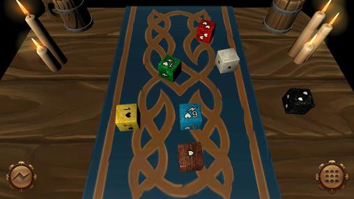 Gameplay of the Dice roll simulator for Android phone or tablet.