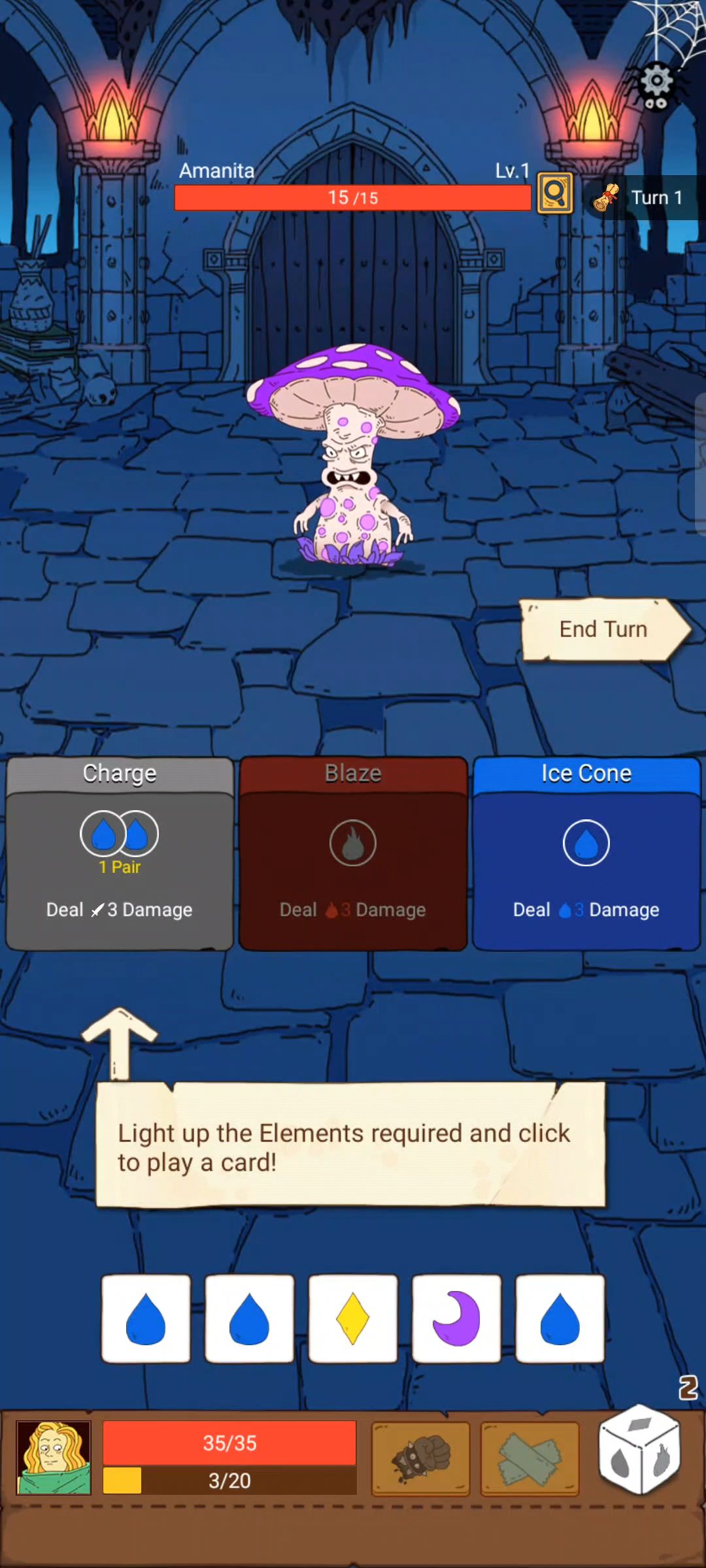 Dicey Elementalist - Android game screenshots.