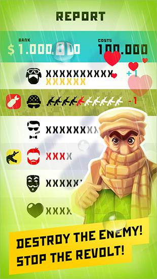 Gameplay of the Dictator: Revolt for Android phone or tablet.