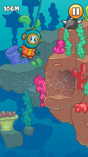 Gameplay of the Dinky diver for Android phone or tablet.