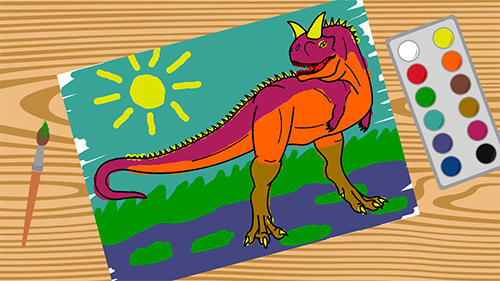 Dino paint - Android game screenshots.