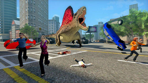 Dino rampage 3D - Android game screenshots.