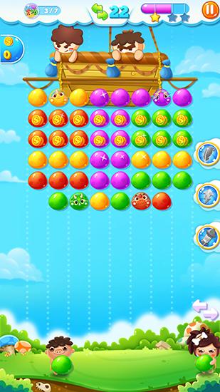 Gameplay of the Dino pop for Android phone or tablet.