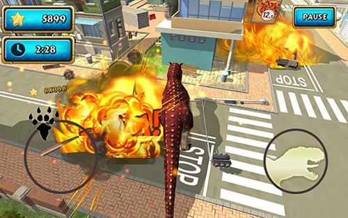 Dinosaur simulator 2: Dino city - Android game screenshots.