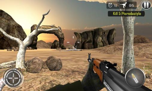 Gameplay of the Dinosaur hunt: Deadly assault  for Android phone or tablet.