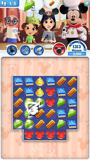 Gameplay of the Disney: Dream treats. Match sweets for Android phone or tablet.