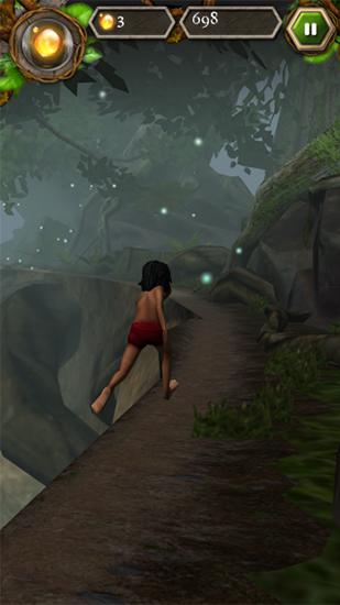 Gameplay of the Disney. The jungle book: Mowgli's run for Android phone or tablet.