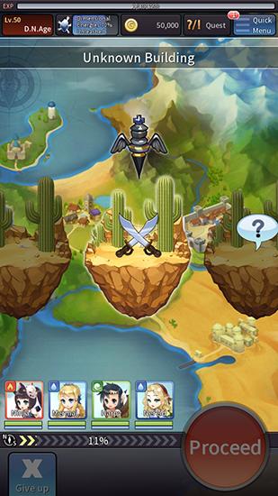 Gameplay of the D.N.Age for Android phone or tablet.