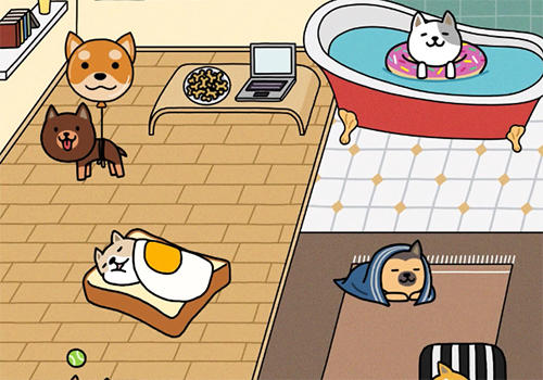 Dog game: Cute puppy collector - Android game screenshots.