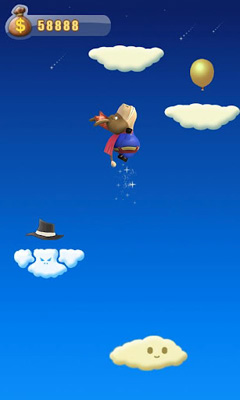 Gameplay of the Donkey Jump for Android phone or tablet.