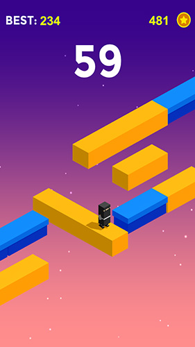 Don't fall off the bridge! - Android game screenshots.