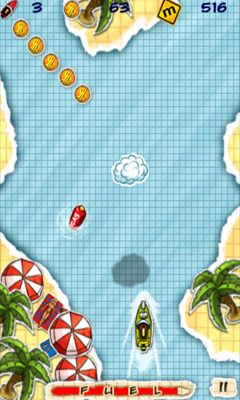Gameplay of the Doodle Boat for Android phone or tablet.