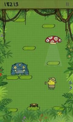 Gameplay of the Doodle Jump for Android phone or tablet.