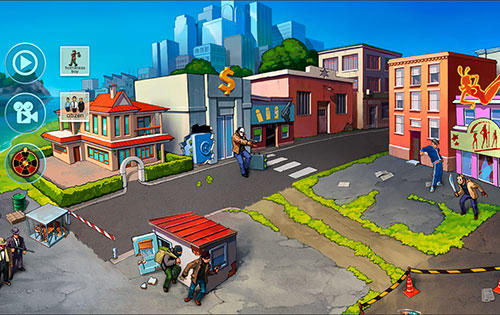 Gameplay of the Doodle mafia blitz for Android phone or tablet.
