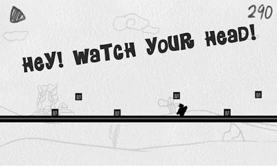 Gameplay of the Doodle Runner for Android phone or tablet.