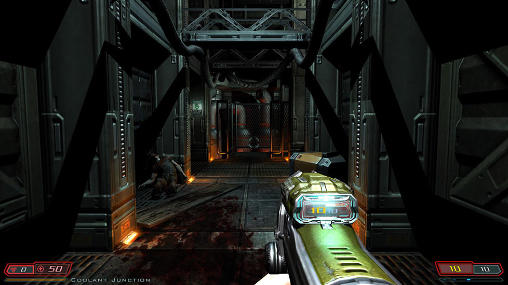 Gameplay of the Doom 3: BFG edition for Android phone or tablet.